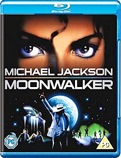 DVD cover of Michael Jackson's “Moonwalker” film. Click for Blu-ray edition.