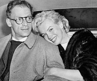 Playwright Arthur Miller and film star Marilyn Monroe in later days of their marriage.